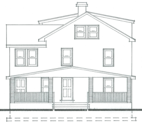 NORTH ELEVATION - FRONT VIEW